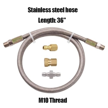 36-Inch Stainless Steel Paintball Air Filling Hose