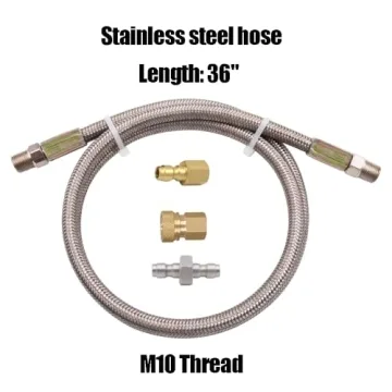 36-Inch Stainless Steel Paintball Air Filling Hose