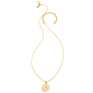 Kate Spade Alphabet Pendant Necklace 18" Gold-Tone