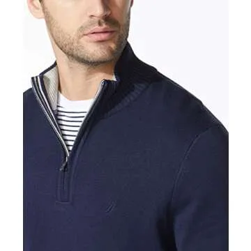 Stylish Nautica Men's Quarter-Zip Sweater for All Occasions