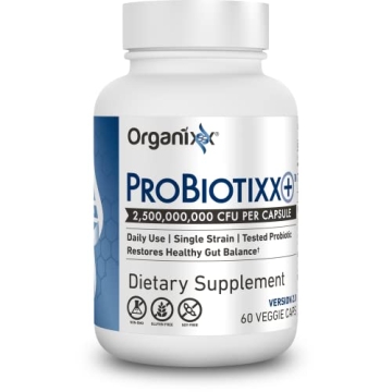 Organixx ProBiotixx+ Probiotic Supplement, Daily Probiotics for Women & Men For Digestive Health Gut...