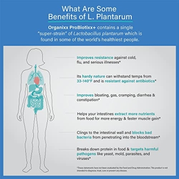 Organixx ProBiotixx+ Probiotic Digestive Support Supplement
