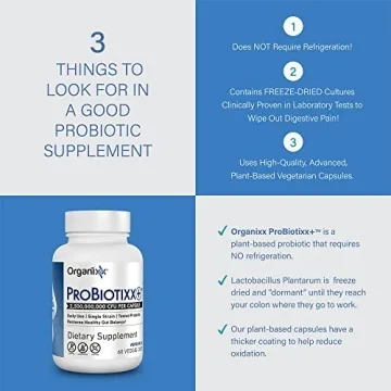 Organixx ProBiotixx+ Probiotic Digestive Support Supplement