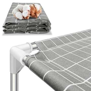 Elevated Pet Bed Dog Cot- Pet Bed for Small Dogs | Raised Dog Bed for Indoor and Outdoor Use for Small Pets