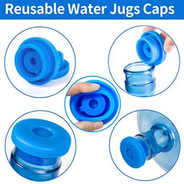 OKLGO Reusable 5 Gallon Water Jug Caps for Hydration