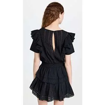 LOVESHACKFANCY Natasha Dress - Chic Polka Dot Mini