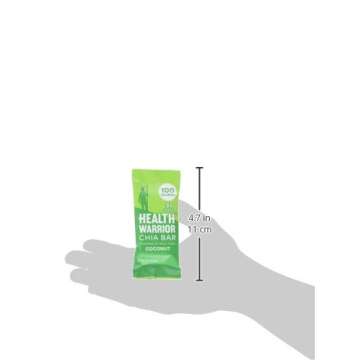 Health Warrior Chia Bars, Coconut, 15 Bars