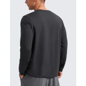 CRZ YOGA Soft Stretchy Long Sleeve Shirt for Men