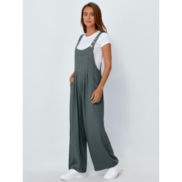 AUTOMET Women's Comfortable Summer Jumpsuits with Pockets