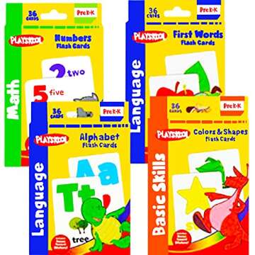 Playskool Flash Cards - Fun Learning for Toddlers 2-5 Years