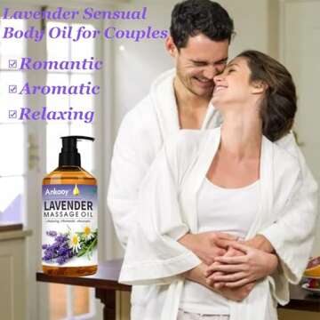 Valentines Day Gifts for Him & Her-3 Pack Massage Oil for Massage Therapy,Sore Muscle Arnica Oil & Lavender Oil Massage Oil for Date Night & Ginger Oil Lymphatic Drainage & Massage Ball Spa Gifts Kit
