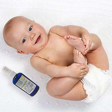 MoonDance Soaps Diaper Lotion Potion Cleansing Spray, 4 Oz Tea Tree & Lavender, Natural No-Rinse Cleanser and Moisturizer for Baby's Bottom