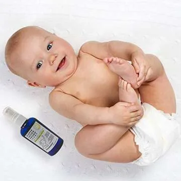 MoonDance Soaps Diaper Lotion Potion Cleansing Spray, 4 Oz Tea Tree & Lavender, Natural No-Rinse Cleanser and Moisturizer for Baby's Bottom