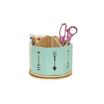Stylish Rotating Desktop Organizer for All Office Needs
