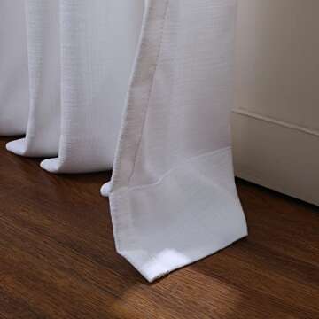 Elegant TWOPAGES Cotton Curtains, Custom Size & Light Filtering