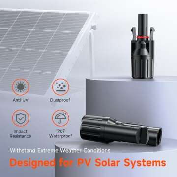 RICH SOLAR 5 Pairs Solar Connectors