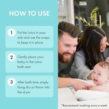 Blooming Bath Baby Bath Seat for Newborns - Soft & Cozy