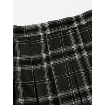Stylish WDIRARA Women's Plaid High Waist Mini Skirt