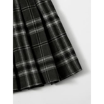 Stylish WDIRARA Women's Plaid High Waist Mini Skirt