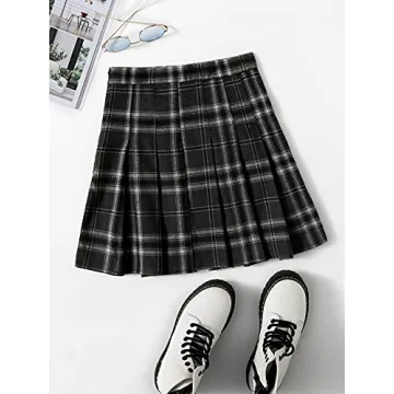 Stylish WDIRARA Women's Plaid High Waist Mini Skirt
