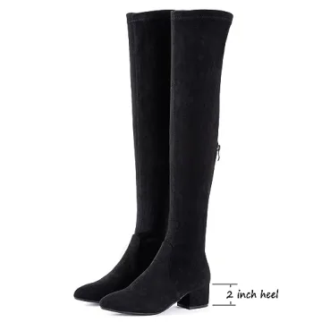 Stylish Mtzyoa Over The Knee Boots for Women – Low Heel