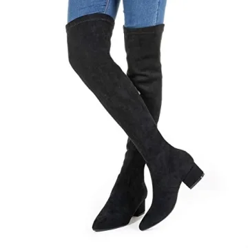 Stylish Mtzyoa Over The Knee Boots for Women – Low Heel