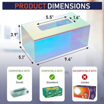 Stylish Acrylic Tissue Box Holder for Modern Homes & Offices