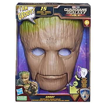 Marvel Guardians of The Galaxy Vol.3 Groot Role Play Mask - Talking Superhero Mask for Kids