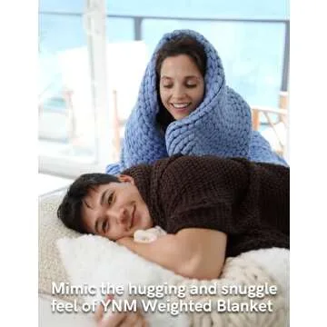 Cozy YnM Chunky Cotton Knit Throw Blanket, Multi-Size Options