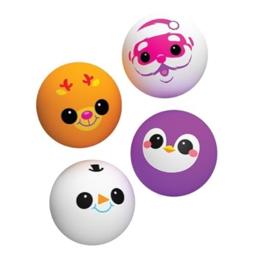 Christmas Squeeze Toy 4 Mini Groovy Globs Sensory Stress Balls