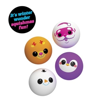 Christmas Squeeze Toy 4 Mini Groovy Globs Sensory Stress Balls
