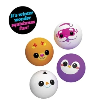 Christmas Squeeze Toy 4 Mini Groovy Globs Sensory Stress Balls