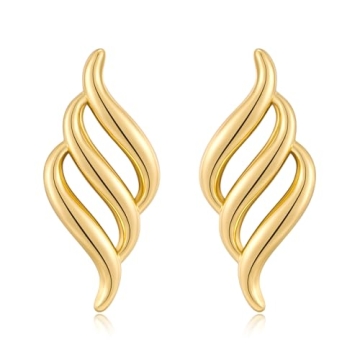 Trendy Vintage Geometric Stud Earrings - Bold & Elegant Women's Jewelry