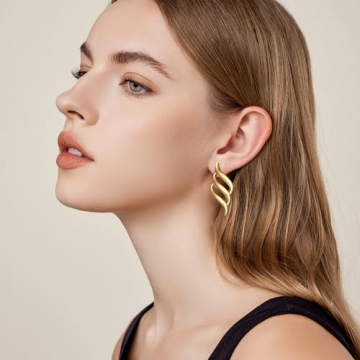 Trendy Vintage Geometric Stud Earrings for Women - COORWEEL