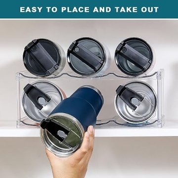 Stackable Water Bottle Organizer for Tumblers
