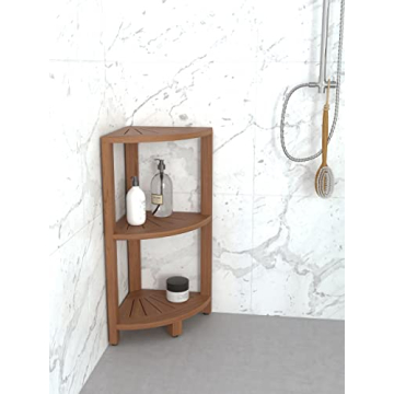 Stylish AquaTeak Kai™ Petite Shower Storage Stand