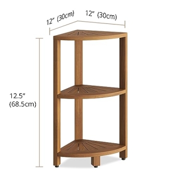 Stylish AquaTeak Kai™ Petite Shower Storage Stand