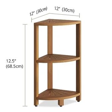 Stylish AquaTeak Kai™ Petite Shower Storage Stand