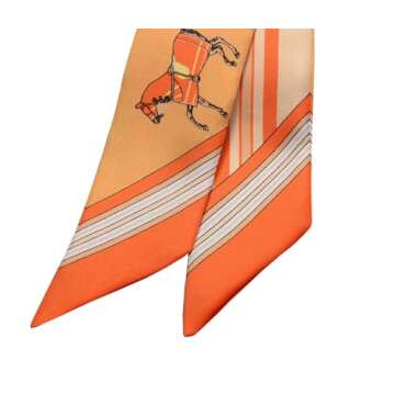 JERLA 100% Mulberry silk Scarf Head Hair Ribbon Handbag Handle wrap Tie Bundle Scarf Neckerchief Scarf for women