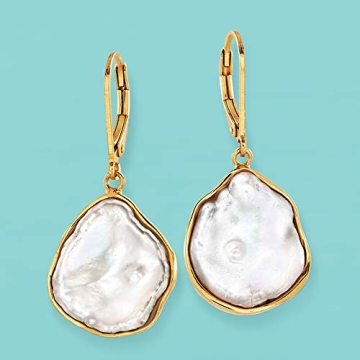 Ross-Simons Cultured Baroque Keshi Pearl Drop Earrings