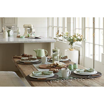 KitchenCraft Jade Green Milk Glass Measuring Cup Set