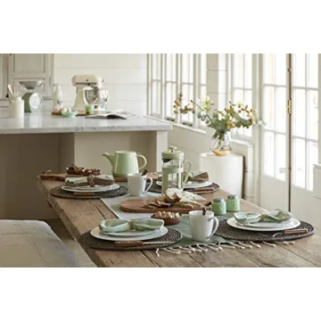 KitchenCraft Jade Green Milk Glass Measuring Cup Set