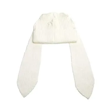 Knit Bunny Ears Beanie Hat for Warm Winter Fun