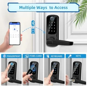 Keyless Smart Door Lock: Secure Fingerprint Entry Lock