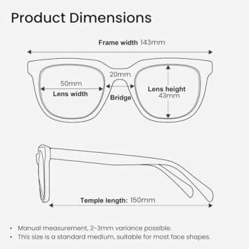 Saraudy Computer Glasses for Women, Anti Eyestrain, Round Blue Light Glasses for TV Gaming Phone Screen Reading, Clear Frame (Black)