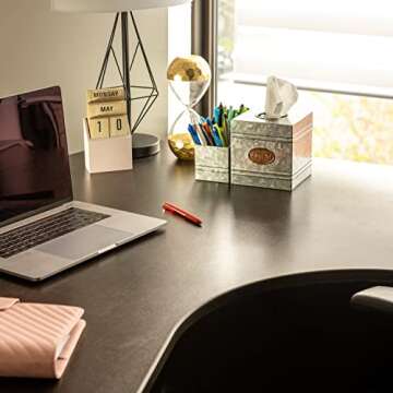 Rustic Kotinara Tissue Box Cover with Storage Organizer