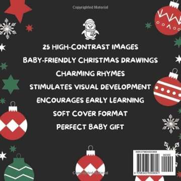 My First Christmas High Contrast Baby Book: Celebrate Baby’s First Christmas | Stimulate Baby’s ...