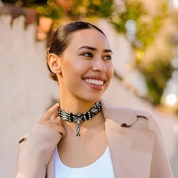 Tribal Style Bone Choker Necklace - Unique Jewelry Accessory