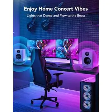 Govee RGBIC LED Strip Lights M1 with Matter, 16.4ft WiFi LED Lights for Cabinet, TV, Bed and Gaming Desk, Smart LED Lights Work with Apple Home, Alexa, Google Assistant, Party, Home Decor