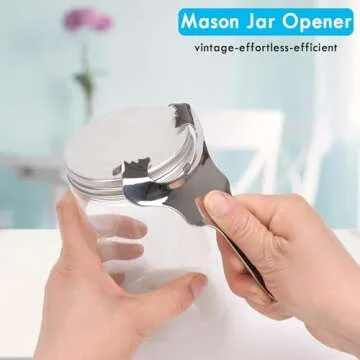 CATO-WDJ Mason Jar Opener with No Lid Dents or Damage,Multi-Purpose for Bottle Opener and Various Lids Canning Jar Opener,Easy Twist Manual Handheld Top Remover(1 Pack)